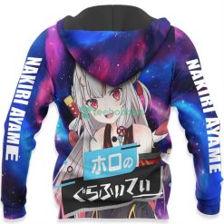 Nakiri Ayame All Over Printed 3D Shirt Holo Graffiti Custom Anime Fans Product Photo 5