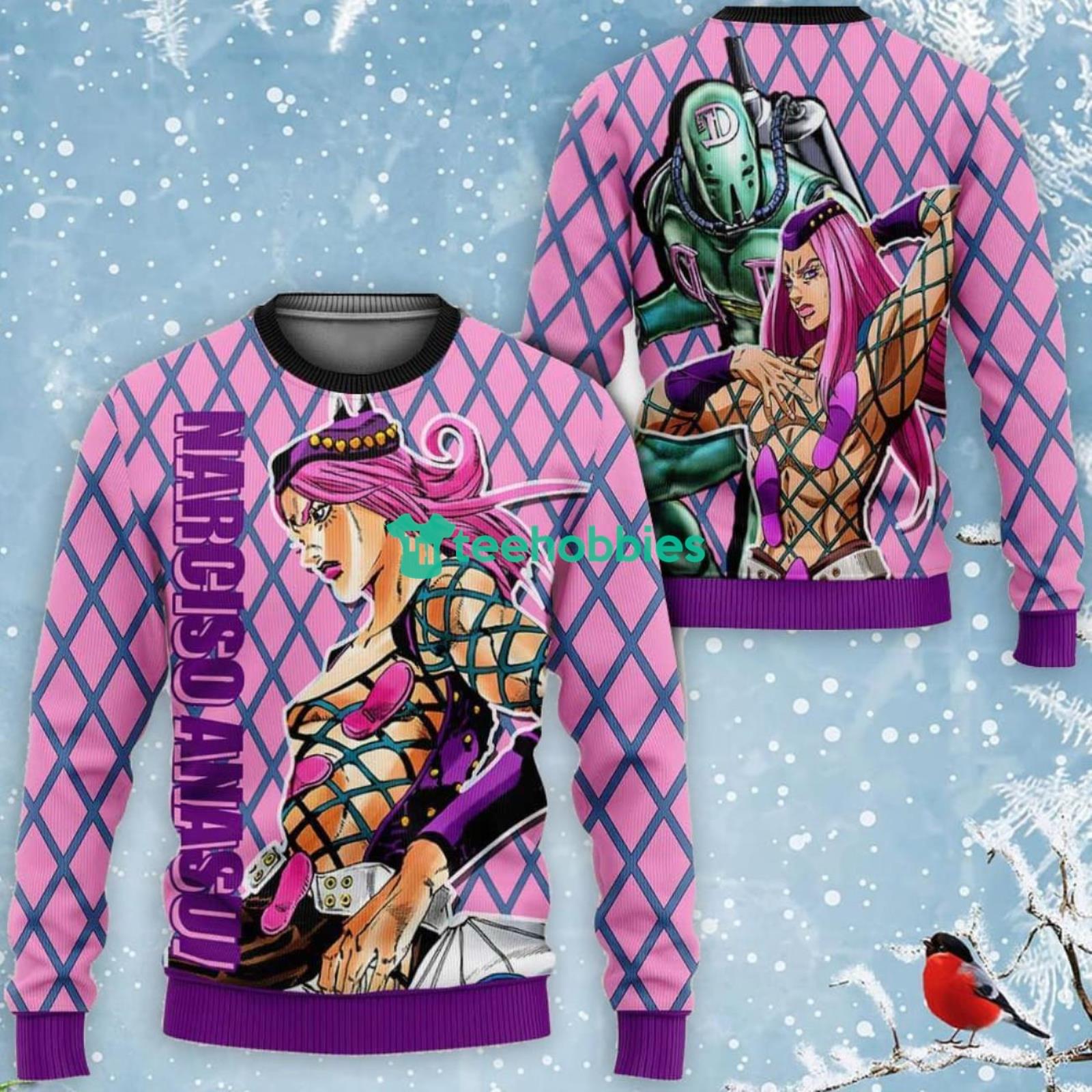 Narciso Anasui All Over Printed 3D Shirt Custom Anime Fans JJBAs Product Photo 2 Product photo 2