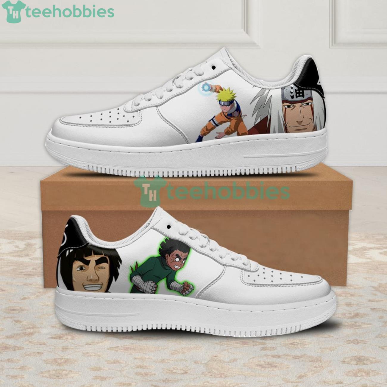 Naruto Jiraiya Rock Lee Might Guy Custom Anime Air Force Shoes For Fansproduct photo 1