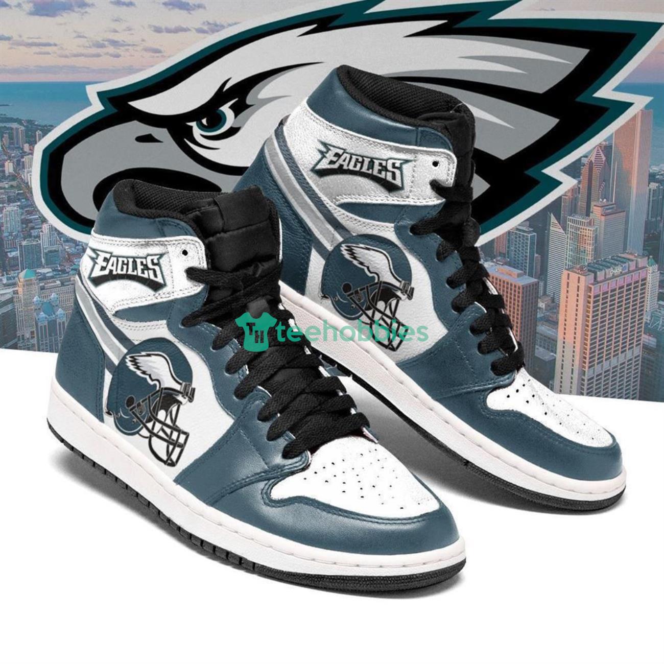 Philadelphia Eagles Team Air Jordan Hightop Shoes Product Photo 1