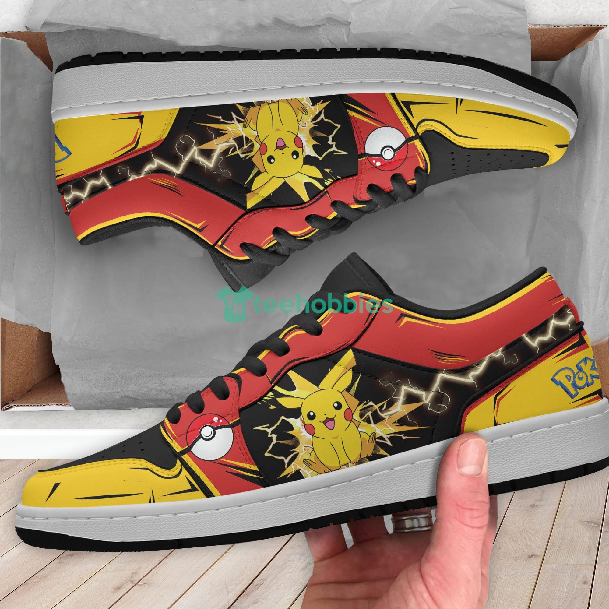exposición Típicamente pueblo Pikachu Pokemon Anime Custom Air Jordan Low Top Shoes