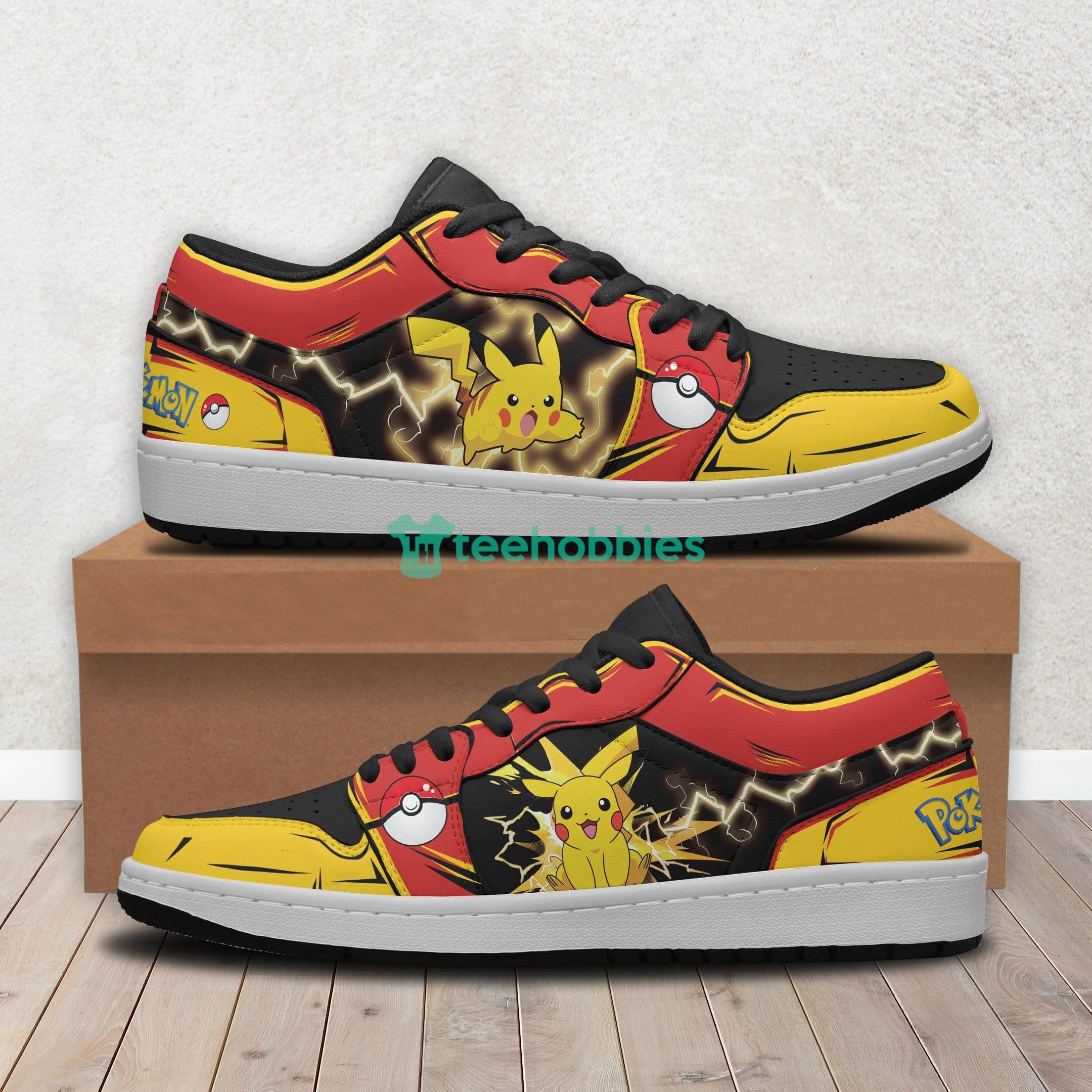 Pikachu Pokemon Anime Custom Air Jordan Low Top Shoesproduct photo 1