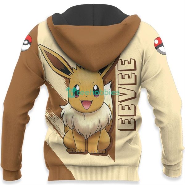 Pokemon Eevee All Over Printed 3D Shirt Custom Pokemon Anime Fans Product Photo 5