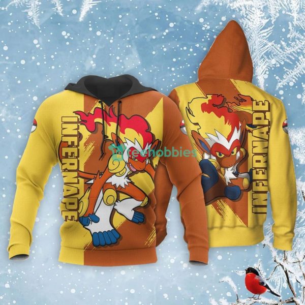 Pokemon Infernape Lover All Over Printed 3D Shirt Anime Fans Product Photo 3