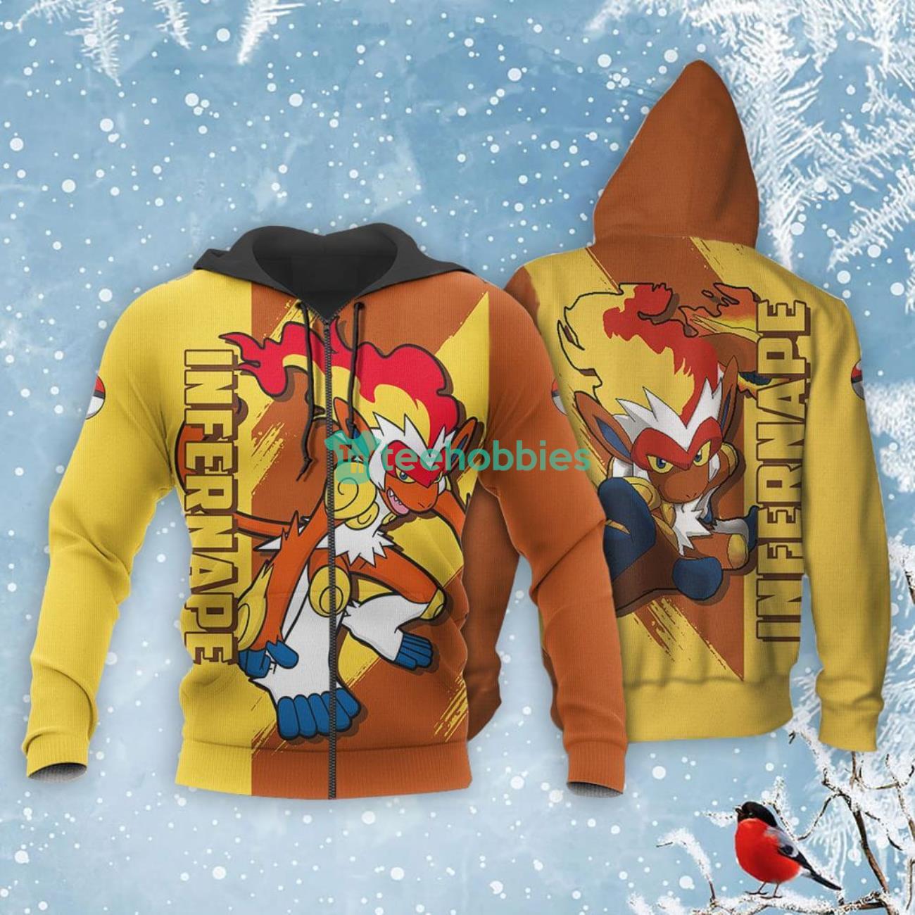 Pokemon Infernape Lover All Over Printed 3D Shirt Anime Fans Product Photo 1 Product photo 1