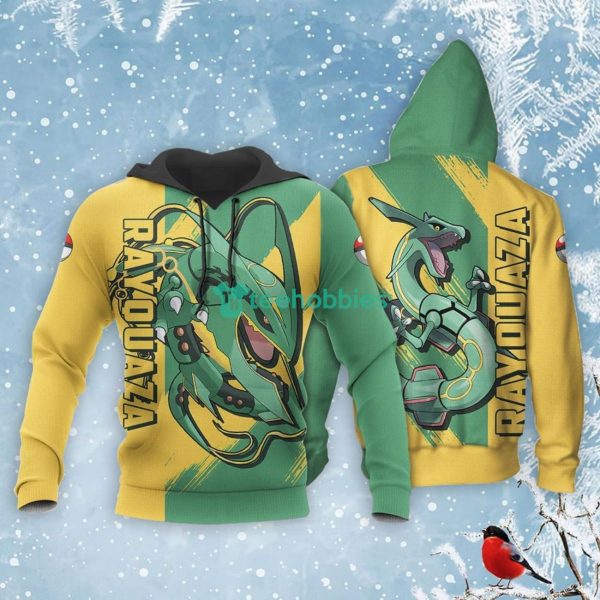 Pokemon Rayquaza Lover All Over Printed 3D Shirt Anime Fans Product Photo 3