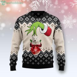 Polar Bear Xmas Ball Grinch Ugly Christmas Sweater Product Photo 1
