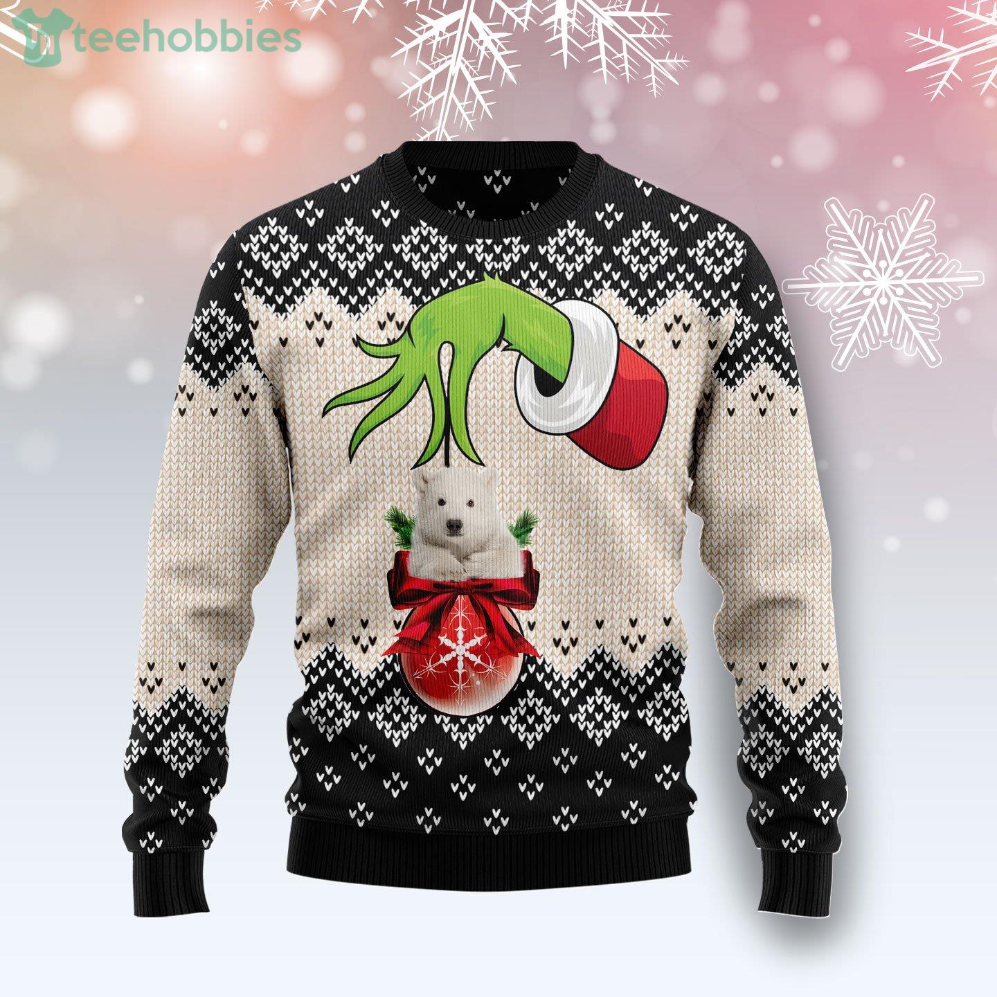 New Ugly Sweater Grinch Face 2021 Christmas - Teeholly