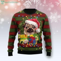 Pug And Gift Xmas Funny Ugly Christmas Sweater Product Photo 1