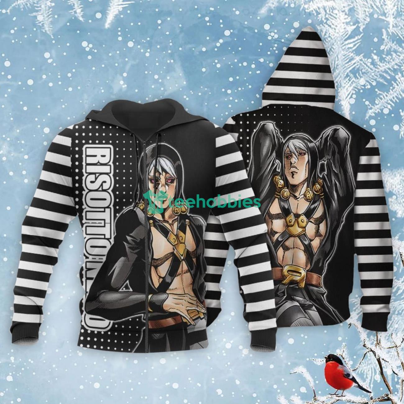 Risotto Nero All Over Printed 3D Shirt Custom Anime Fans JJBAs Product Photo 1 Product photo 1
