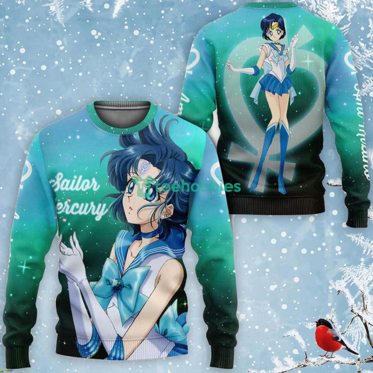 Sailor Mercury Ami Mizuno All Over Printed 3D Shirt Sailor Moon Anime Fans Product Photo 2 Product photo 2