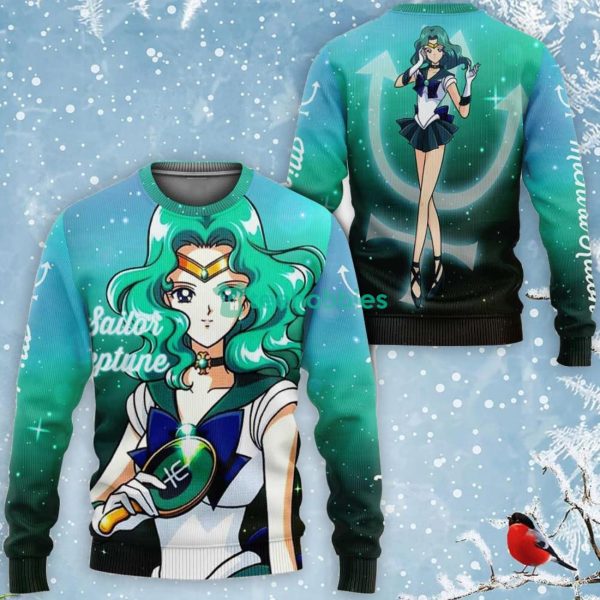 Sailor Neptune Michiru Kaioh All Over Printed 3D Shirt Sailor Moon Anime Fans Product Photo 2