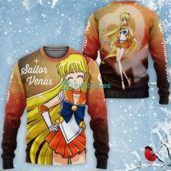 Sailor Venus Minako Aino All Over Printed 3D Shirt Sailor Moon Anime Fans Product Photo 2
