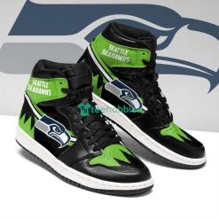 Seattle Seahawks Air Jordan Hightop Shoes Great Gift For Fans Product Photo 1