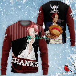 Shanks Red-Haired All Over Printed 3D Shirt One Piece Anime Fans Product Photo 2