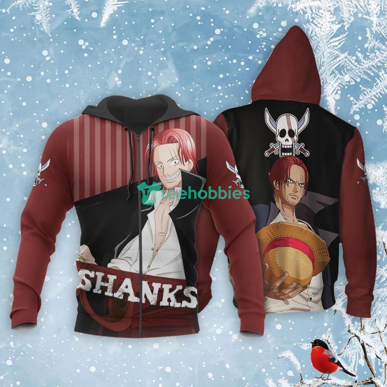 Shanks Red-Haired All Over Printed 3D Shirt One Piece Anime Fans Product Photo 1 Product photo 1