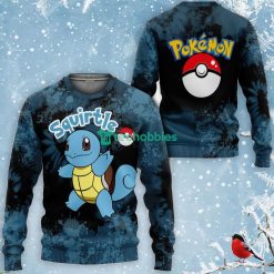 Squirtle All Over Printed 3D Shirt Custom Pokemon Anime Fans Product Photo 2