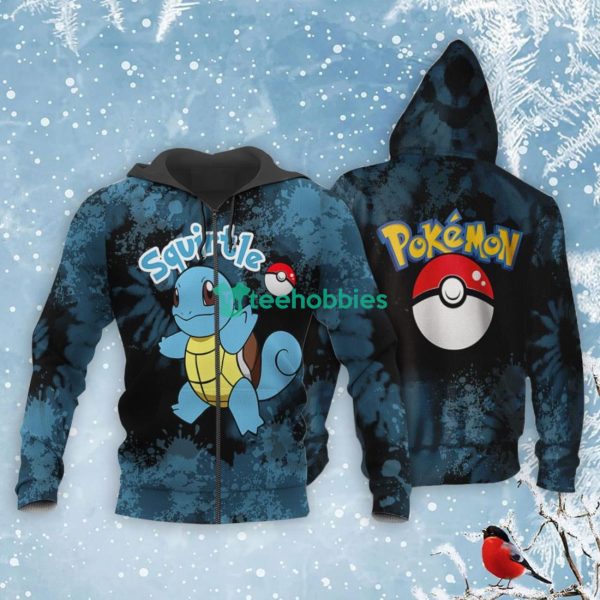 Squirtle All Over Printed 3D Shirt Custom Pokemon Anime Fans Product Photo 1