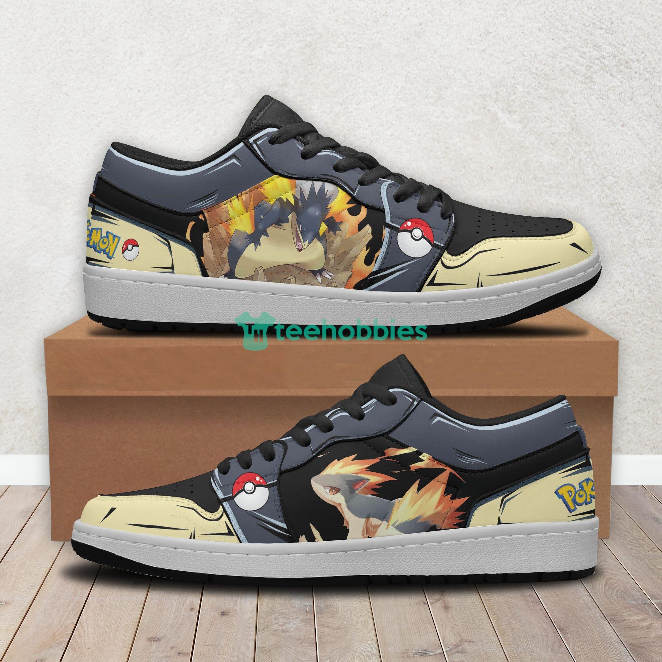 Typhlosion Pokemon Anime Custom Air Jordan Low Top Shoesproduct photo 1