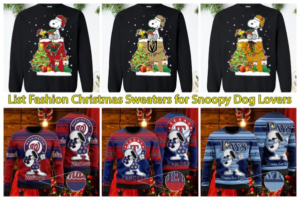 List Fashion Christmas Sweaters for Snoopy Dog Lovers