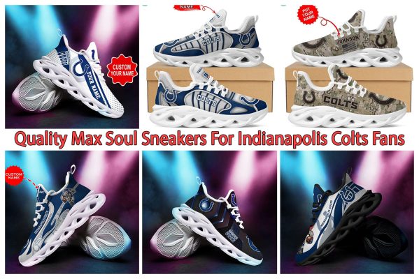 Quality Max Soul Sneakers For Indianapolis Colts Fans
