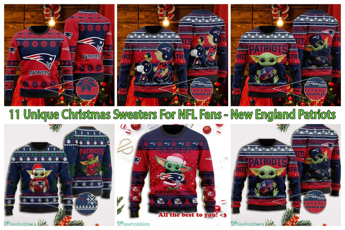 11 Unique Christmas Sweaters For NFL Fans - New England Patriots