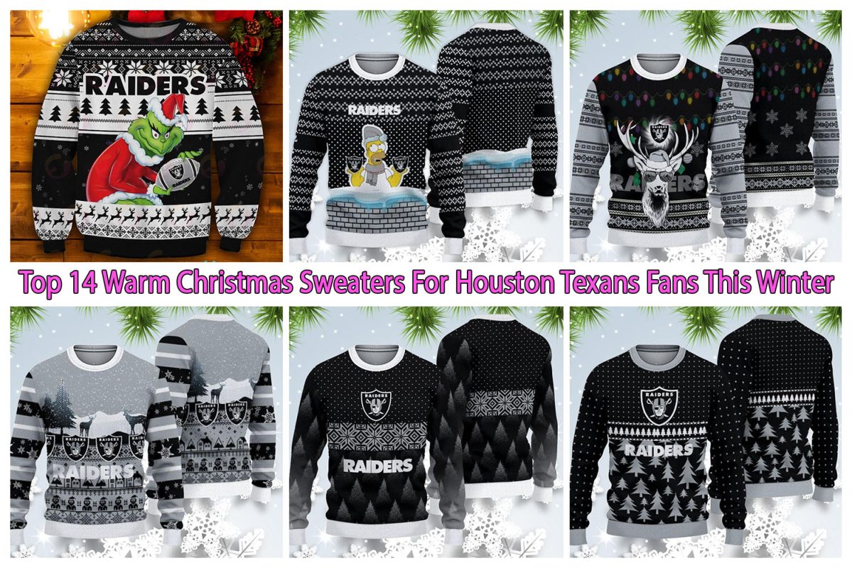 Top 14 Warm Christmas Sweaters For Houston Texans Fans This Winter