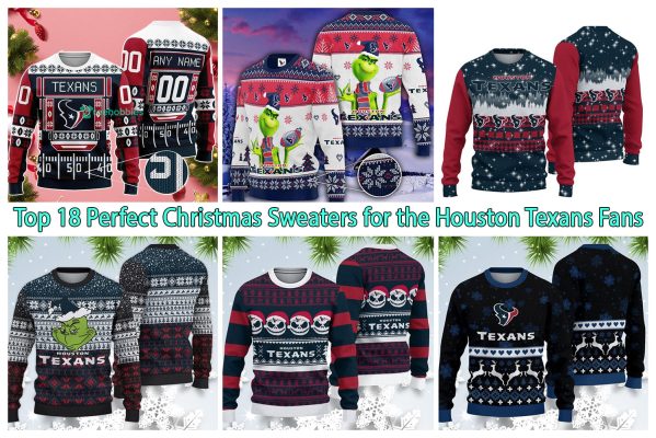 Top 18 Perfect Christmas Sweaters for the Houston Texans Fans