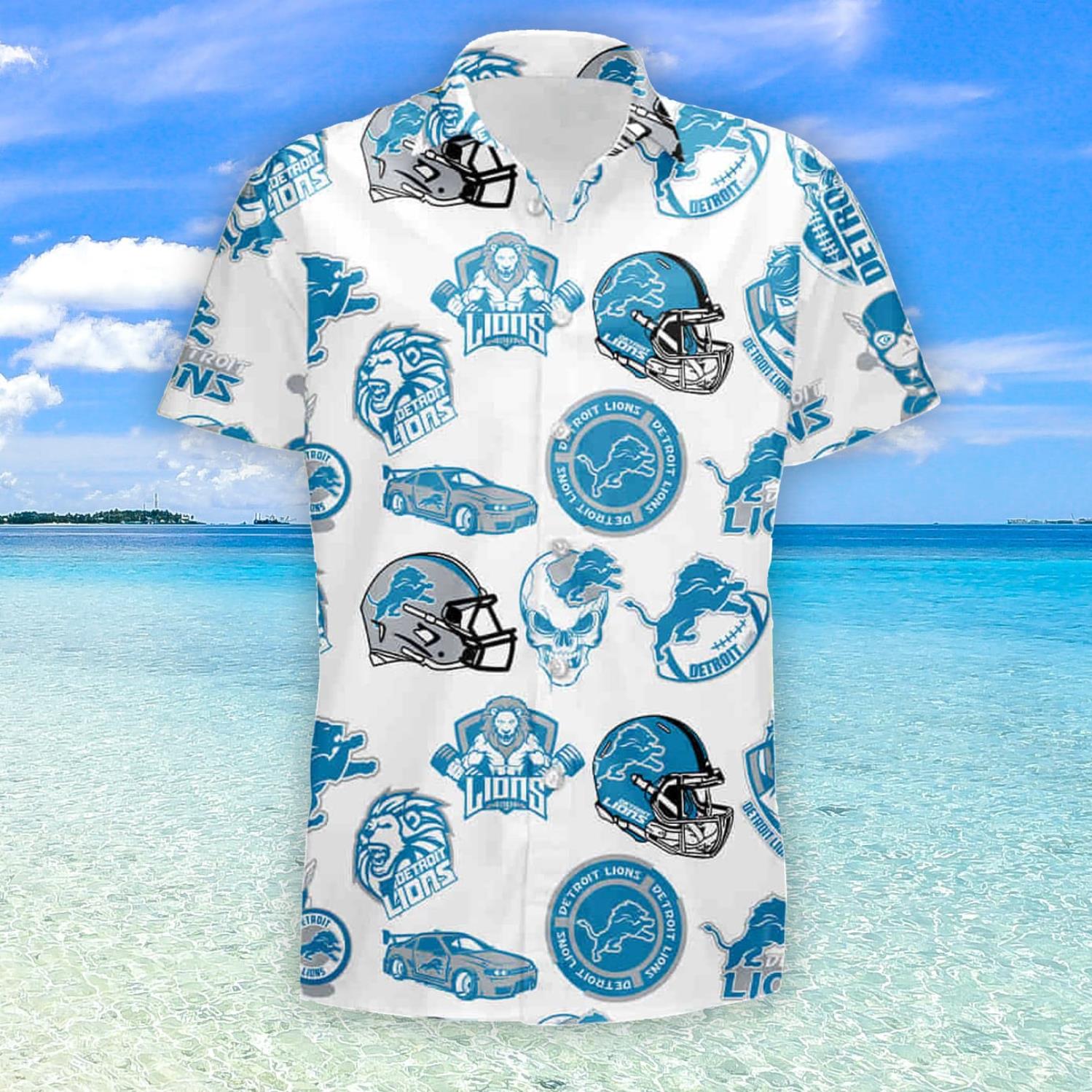 Amazing Detroit Lions Nfl Hawaii Summer Hawaiian Shirt And Short 