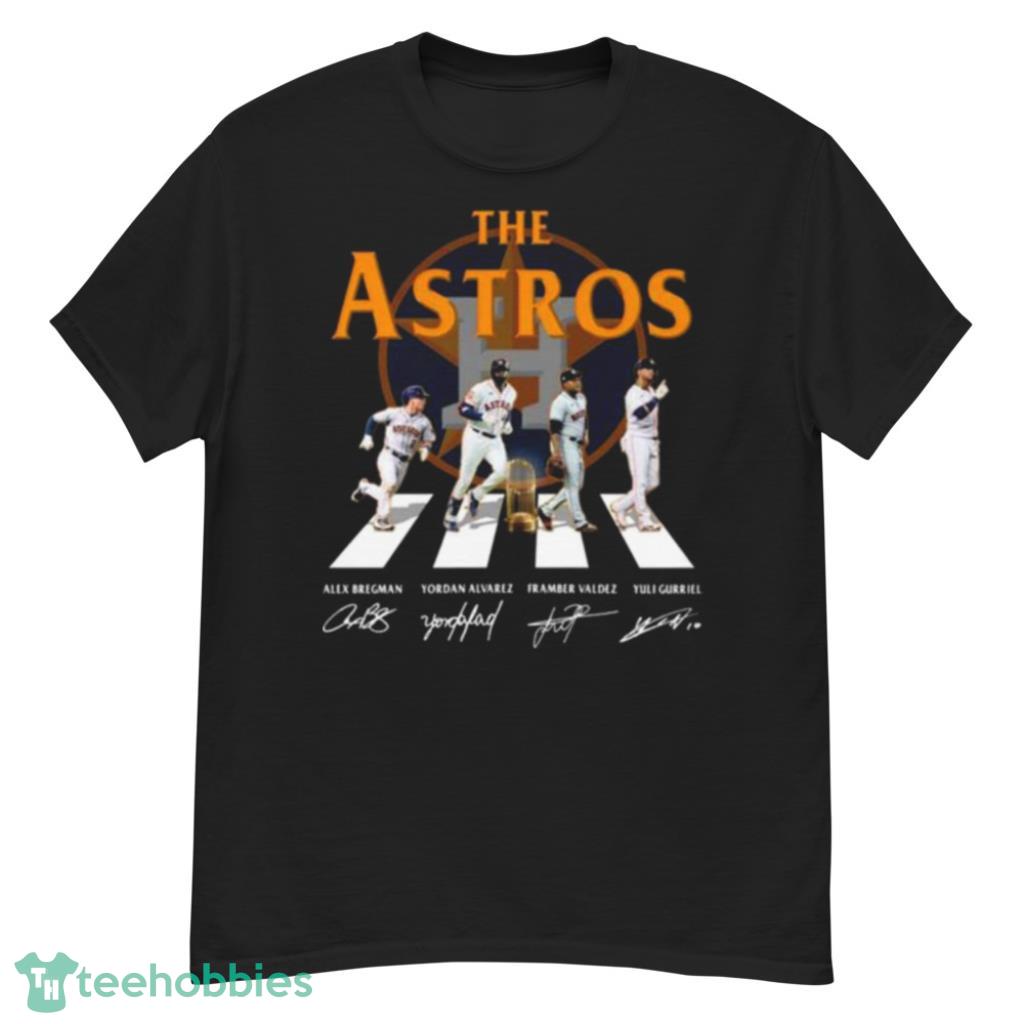 The Houston Astros Abbey Road Alex Bregman Yordan Alvarez Signatures 2022 Shirt Product Photo 1
